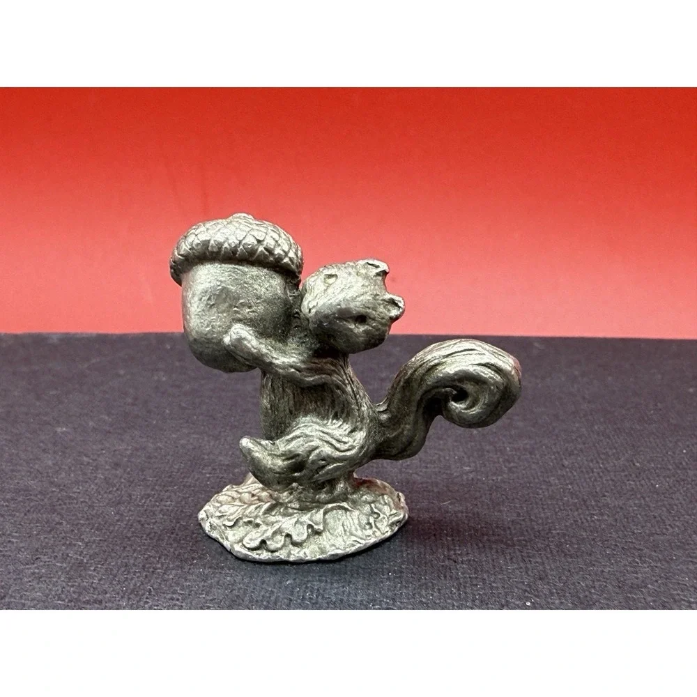 Vintage Little Figurines Lot of 9 Fine Pewter 1976 Animals, Birds